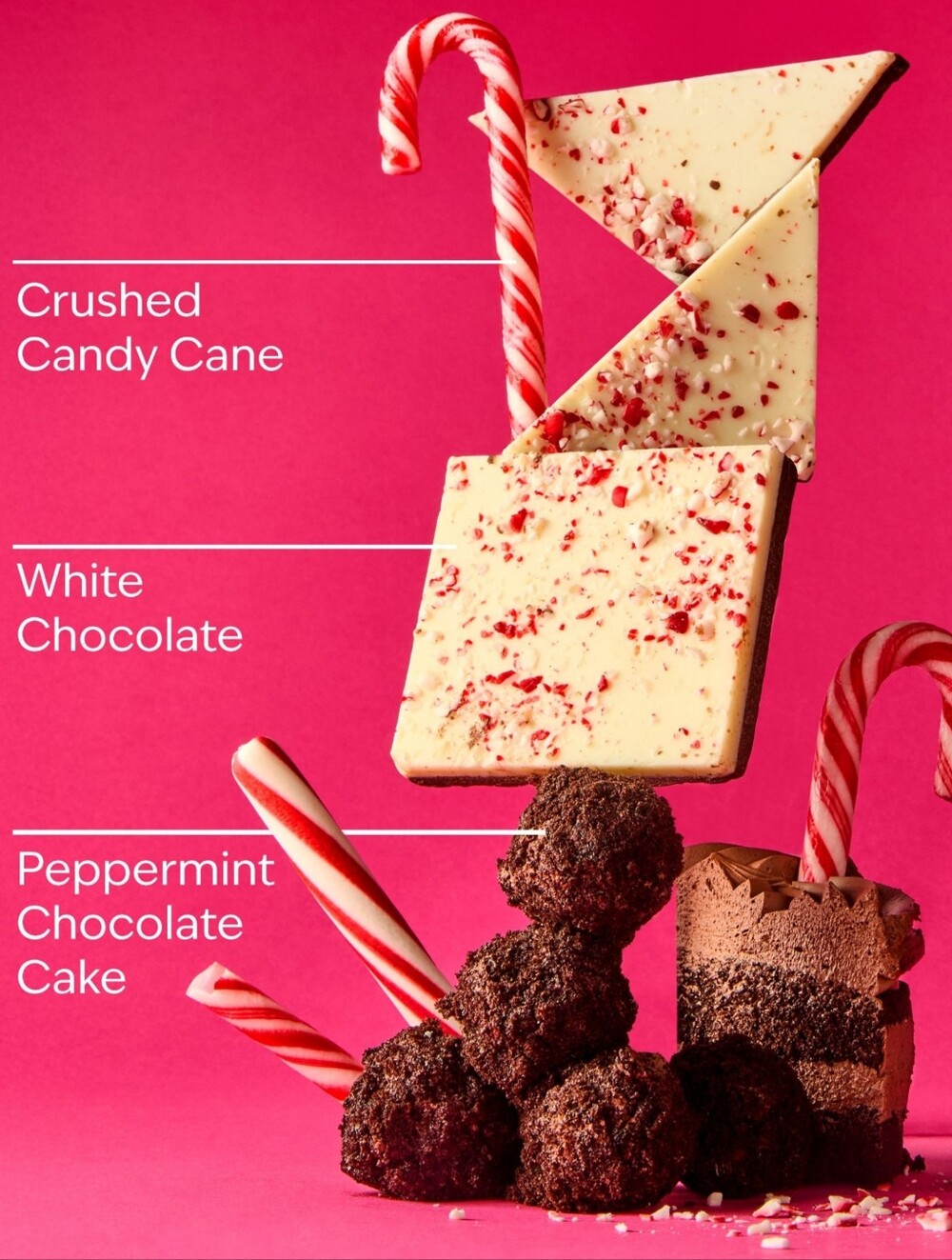 Bath & Body Milk Bar Peppermint Bark Truffle 6 Piece Body Care Gift Set NEW RARE - Picture 2 of 16